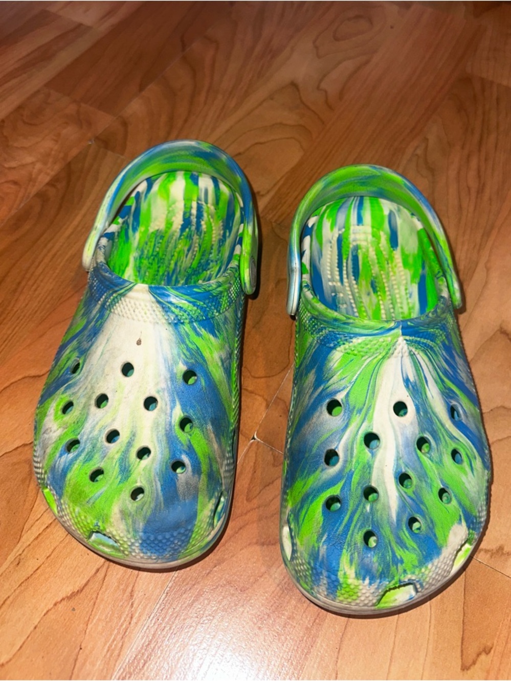 CROCS Blue & Green